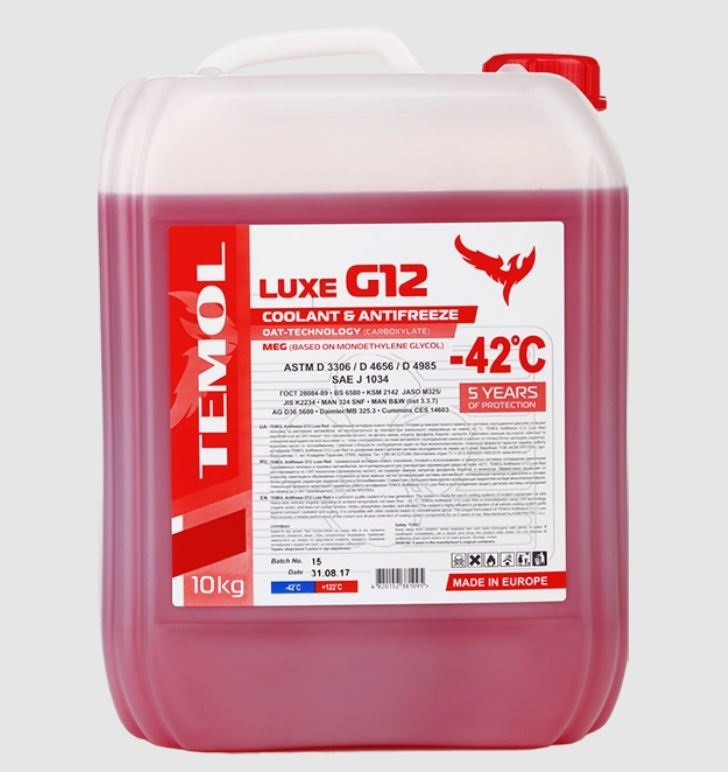 Рідина охолоджуюча TEMOL Antifreeze Premium G12+